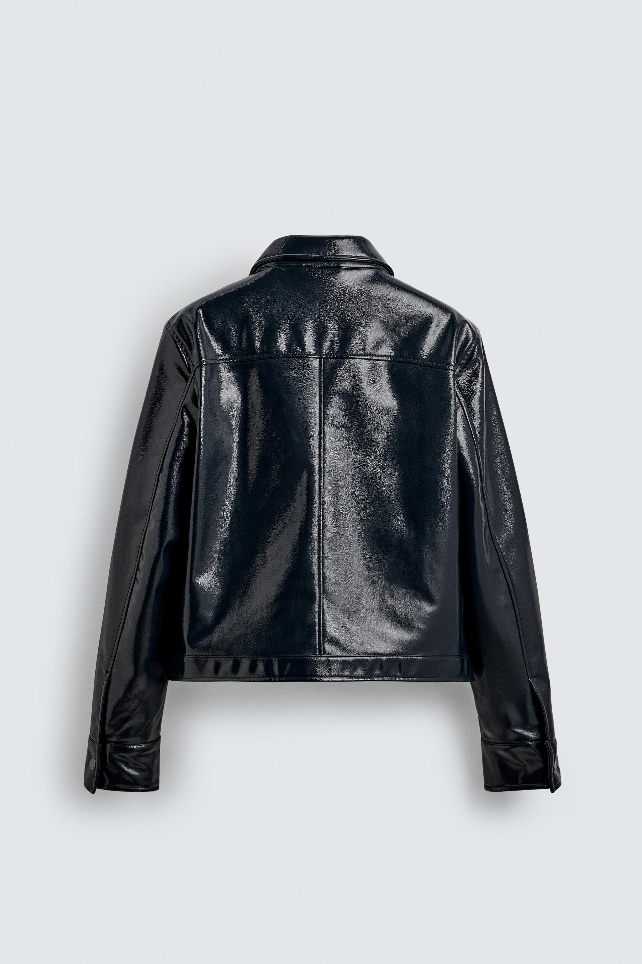 VINYL EFFECT OVERSHIRT